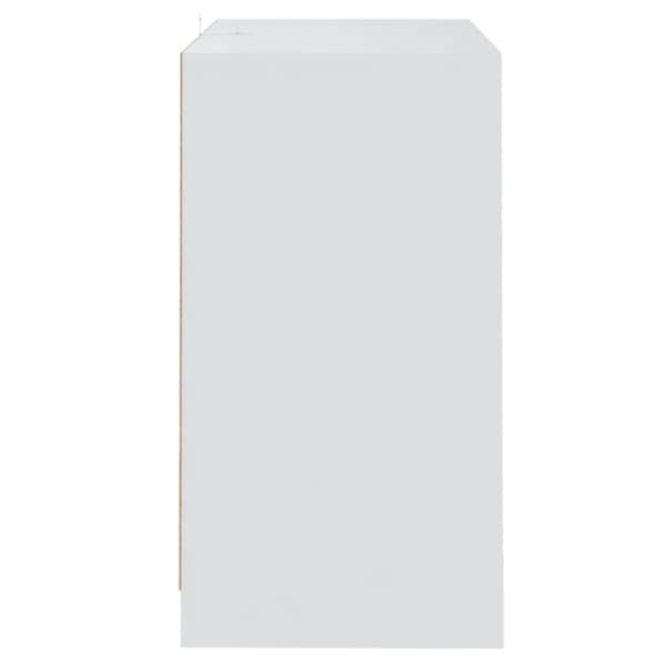 vidaXL Skjenker 2 stk hvit 70x41x75 cm sponplate