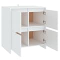 Miniatyrbilde 6 av 11: vidaXL Skjenker 2 stk hvit 70x41x75 cm sponplate