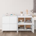 Miniatyrbilde 1 av 11: vidaXL Skjenker 2 stk hvit 70x41x75 cm sponplate