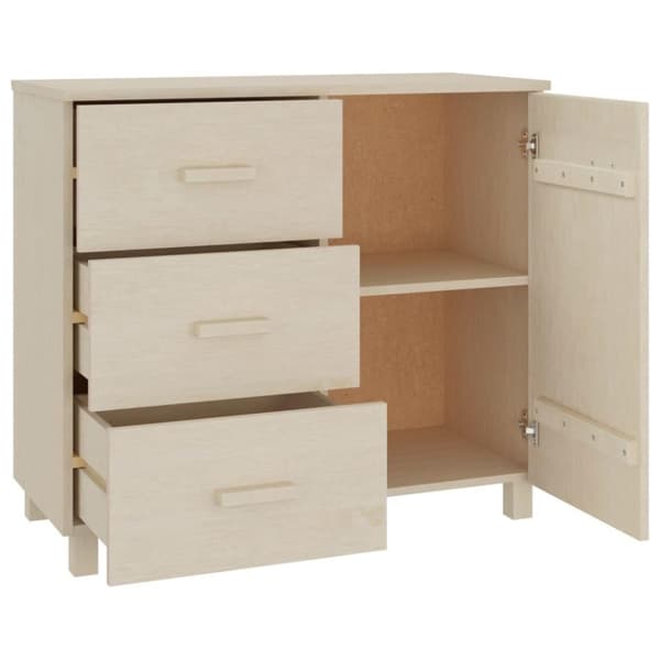 vidaXL Skjenk HAMAR honningbrun 90x40x80 cm heltre furu