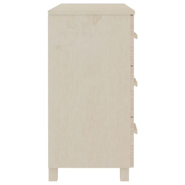 vidaXL Sivupöytä HAMAR hunajanruskea 90x40x80 cm täysi mänty