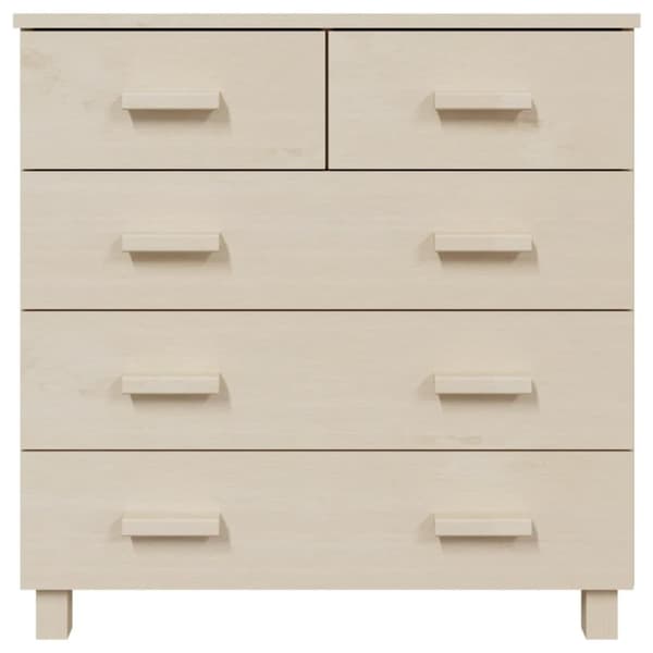 vidaXL Nattbord HAMAR honningbrun 79x40x80 cm heltre furu