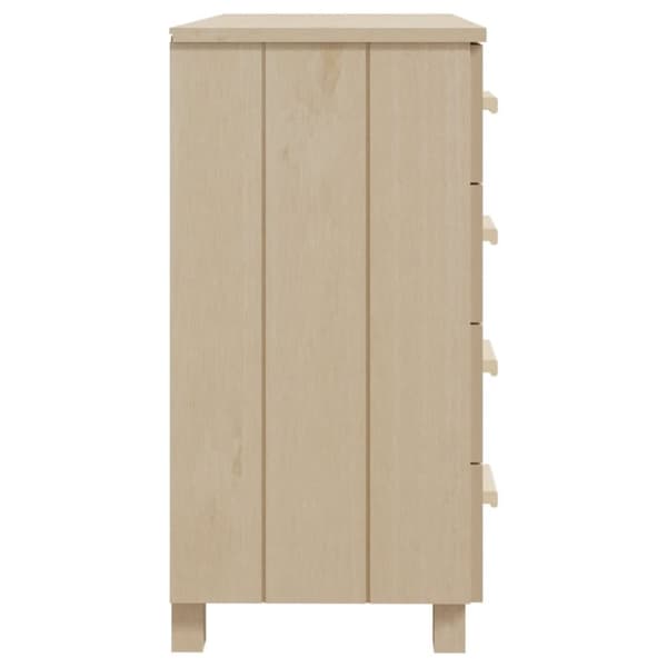 vidaXL Nattbord HAMAR honningbrun 79x40x80 cm heltre furu