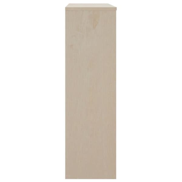 vidaXL Skjenketopp HAMAR honningbrun 90x30x100 cm heltre furu