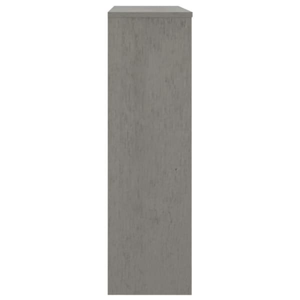 vidaXL Skjenketopp HAMAR lysegrå 90x30x100 cm heltre furu