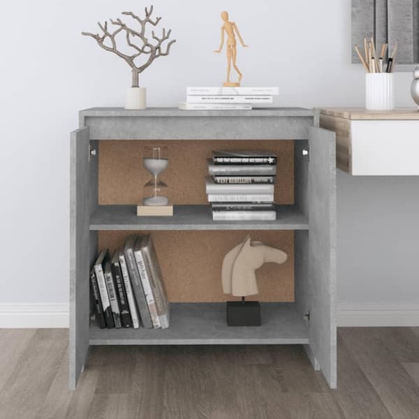 vidaXL skænk 70x41x75 cm konstrueret træ betongrå