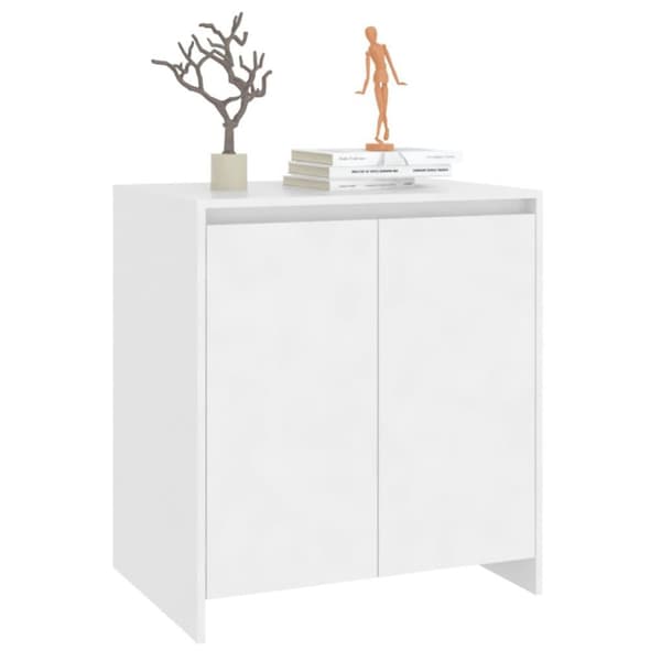 vidaXL skænk 70x41x75 cm konstrueret træ hvid