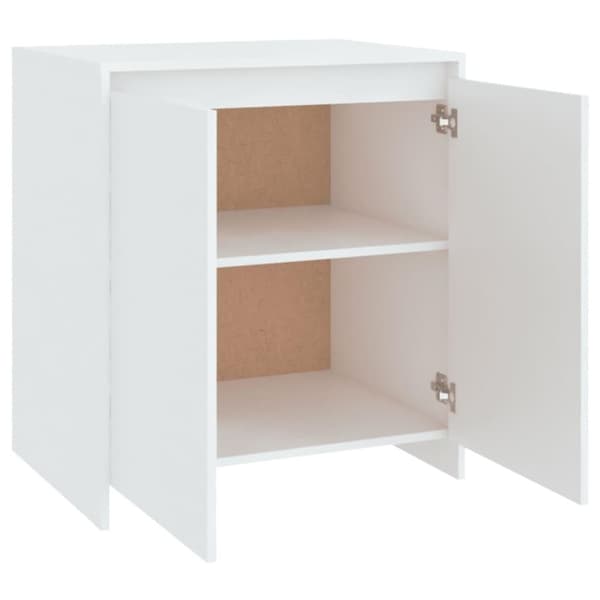 vidaXL skænk 70x41x75 cm konstrueret træ hvid