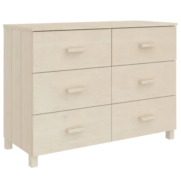 vidaXL Nattbord HAMAR honningbrun 113x40x80 cm heltre furu