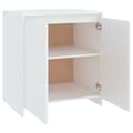 Miniatyrbilde 9 av 10: vidaXL Skjenk hvit 70x41x75 cm konstruert tre