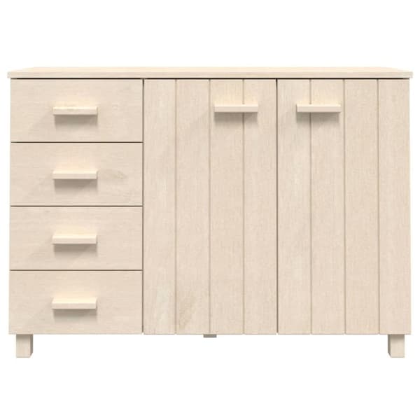 vidaXL Skänk HAMAR honungsbrun 113x40x80 cm massiv furu