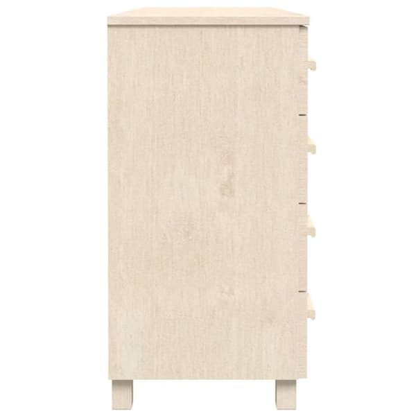 vidaXL Skänk HAMAR honungsbrun 113x40x80 cm massiv furu