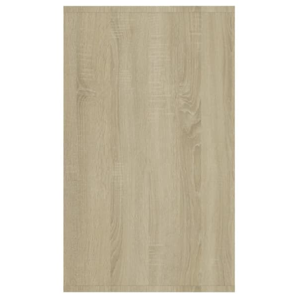 vidaXL skænk med 3 skuffer 120x41x75 cm spånplade sonoma-eg