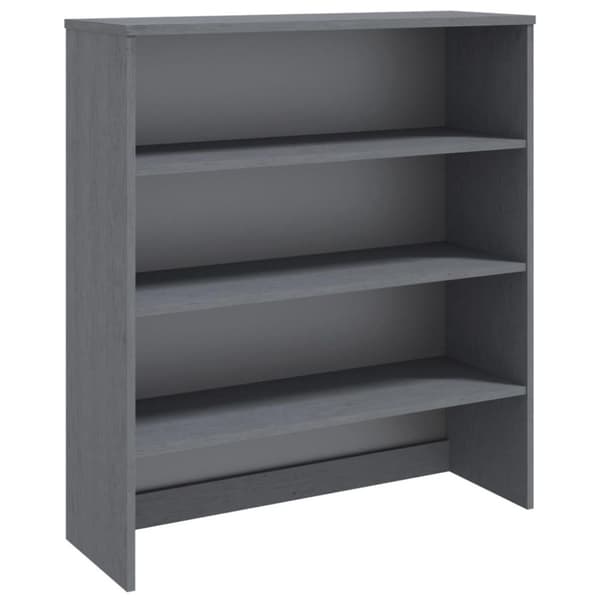 vidaXL Skjenketopp HAMAR mørkegrå 90x30x100 cm heltre furu