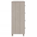 Miniatyrbilde 3 av 10: vidaXL Skjenk HAMAR hvit 79x40x103,5 cm heltre furu