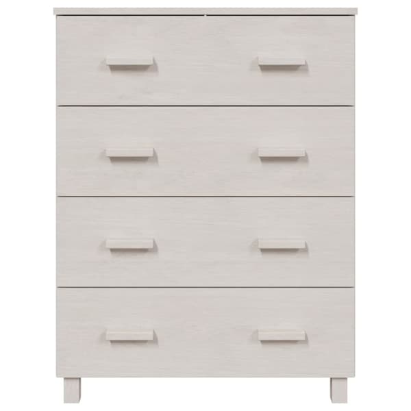 vidaXL Skjenk HAMAR hvit 79x40x103,5 cm heltre furu