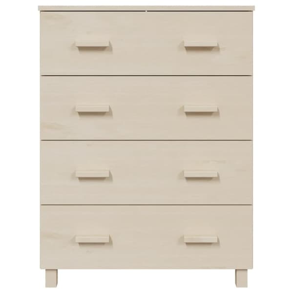 vidaXL Byrå HAMAR honungsbrun 79x40x103,5 cm massiv furu