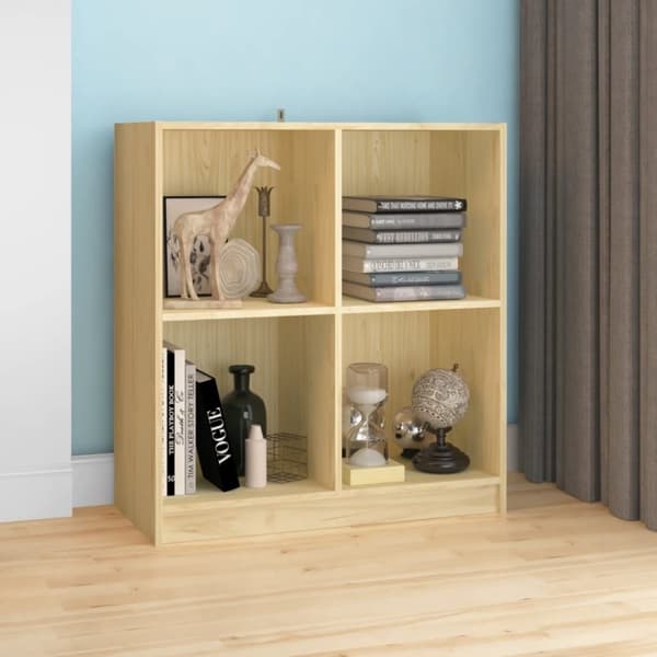 vidaXL skænk 70x33x76 cm massivt fyrretræ