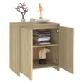 Miniatyrbilde 6 av 10: vidaXL Skjenk sonoma eik 70x41x75 cm konstruert tre