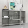 Miniatyrbilde 3 av 8: vidaXL Skjenk betonggrå 120x30x75 cm konstruert tre
