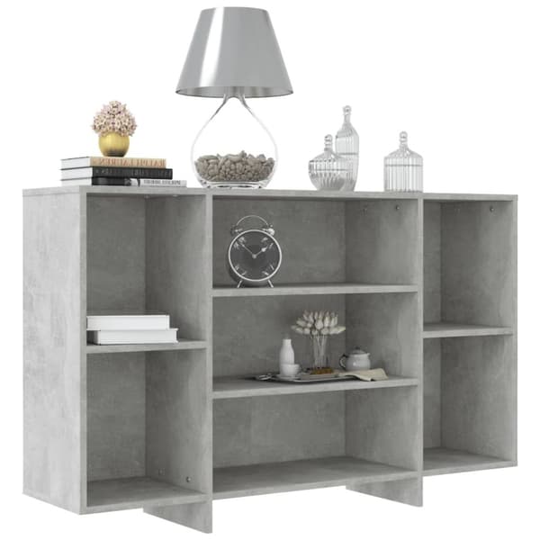 vidaXL Skjenk betonggrå 120x30x75 cm konstruert tre