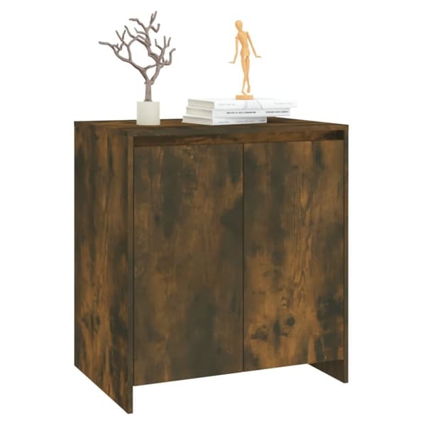 vidaXL Skänk rökfärgad ek 70x41x75 cm konstruerat trä