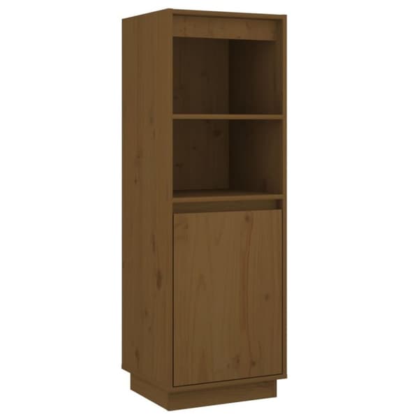 vidaXL Highboard honningbrun 37x34x110 cm heltre furu