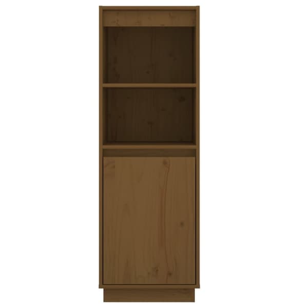 vidaXL Highboard honningbrun 37x34x110 cm heltre furu