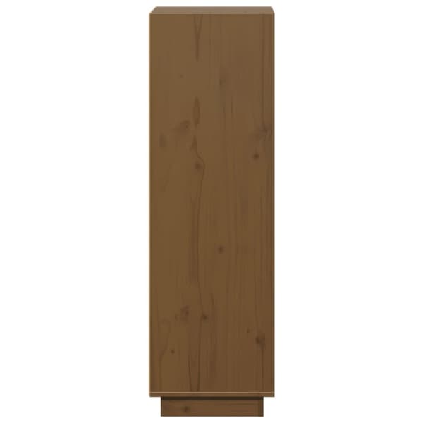 vidaXL Highboard honningbrun 37x34x110 cm heltre furu