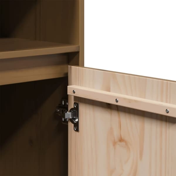 vidaXL Highboard honningbrun 37x34x110 cm heltre furu