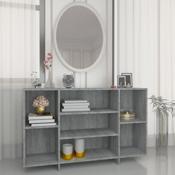 vidaXL Senkki harmaa Sonoma 120x30x75 cm tekninen puu