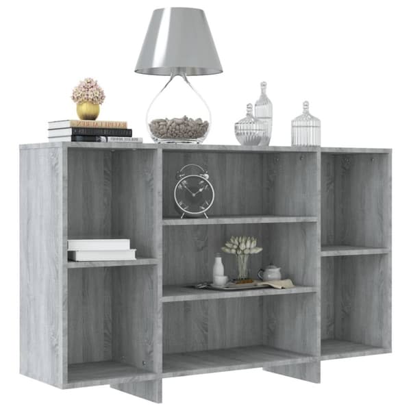 vidaXL Senkki harmaa Sonoma 120x30x75 cm tekninen puu