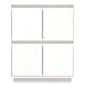 Miniatyrbilde 6 av 11: vidaXL Skjenk hvit 60x34x75 cm heltre furu