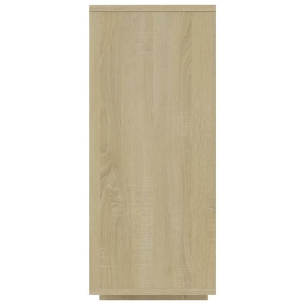 vidaXL Skjenk sonoma eik 120x30x75 cm konstruert tre