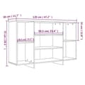 Miniatyrbilde 6 av 8: vidaXL Skjenk sonoma eik 120x30x75 cm konstruert tre