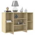 Miniatyrbilde 2 av 8: vidaXL Skjenk sonoma eik 120x30x75 cm konstruert tre
