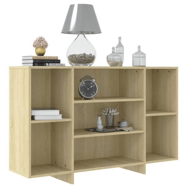 vidaXL Skjenk sonoma eik 120x30x75 cm konstruert tre