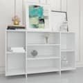 Miniatyrbilde 3 av 8: vidaXL Skjenk hvit 120x30x75 cm konstruert tre