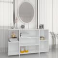 Miniatyrbilde 8 av 8: vidaXL Skjenk hvit 120x30x75 cm konstruert tre