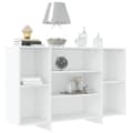 Miniatyrbilde 2 av 8: vidaXL Skjenk hvit 120x30x75 cm konstruert tre