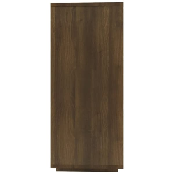 vidaXL skænk 120x30x75 cm konstrueret træ brun egetræsfarve
