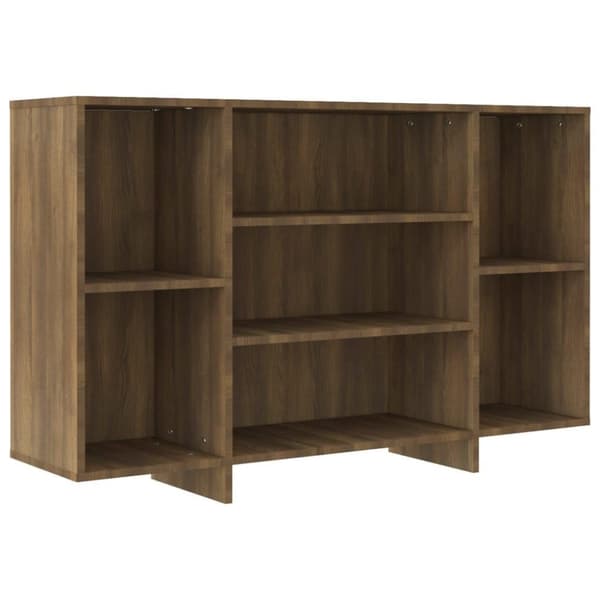 vidaXL skænk 120x30x75 cm konstrueret træ brun egetræsfarve