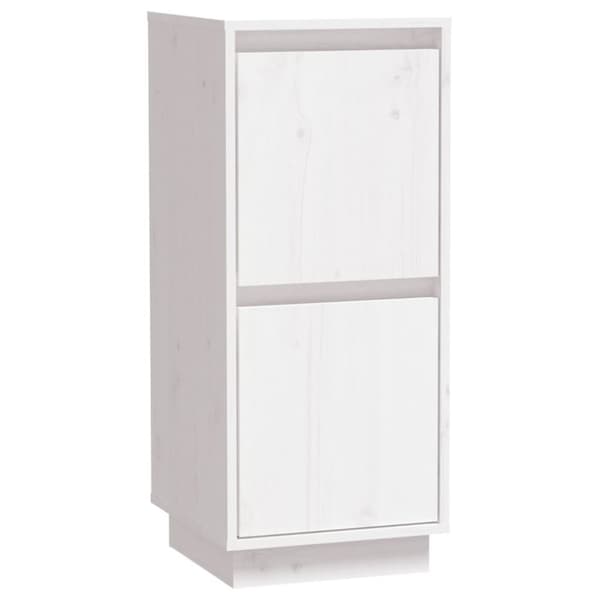 vidaXL Skjenker 2 stk hvit 31,5x34x75 cm heltre furu