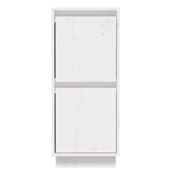 vidaXL Skjenker 2 stk hvit 31,5x34x75 cm heltre furu