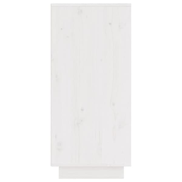 vidaXL Skjenker 2 stk hvit 31,5x34x75 cm heltre furu
