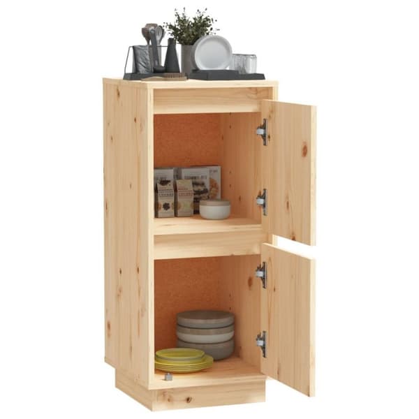 vidaXL skænk 31,5x34x75 cm massivt fyrretræ