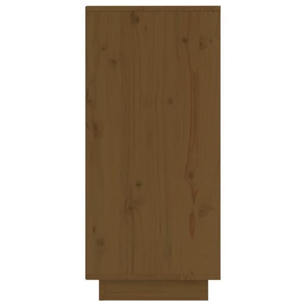 vidaXL skænke 2 stk. 31,5x34x75 cm massivt fyrretræ gyldenbrun