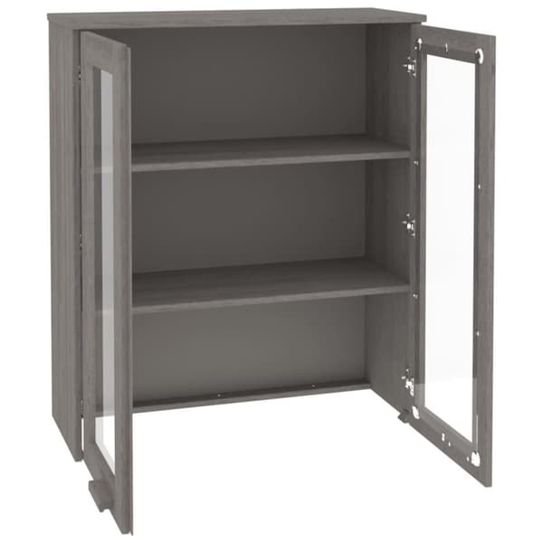 vidaXL Skjenketopp HAMAR lysegrå 85x35x100 cm heltre furu