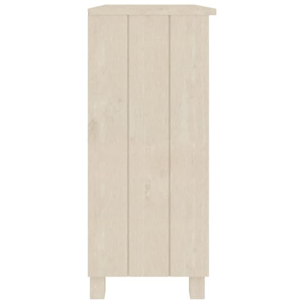 vidaXL skænk HAMAR 85x35x80 cm fyrretræ honningbrun