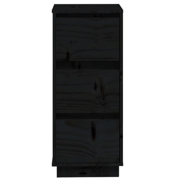 vidaXL Senkit 2 kpl musta 32x34x75 cm täysi mänty